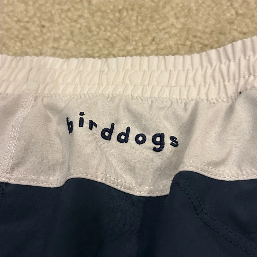 Birddogs Navy White Lined Gym Shorts